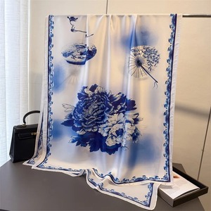 Lightweight 100% Pure Chiffon <b>Scarf</b> for Women Luxury Designer Inspired Plain Chiffon Neck <b>Wrap</b> USA Style Soft Touch <b>Scarves</b> - Product Image 5