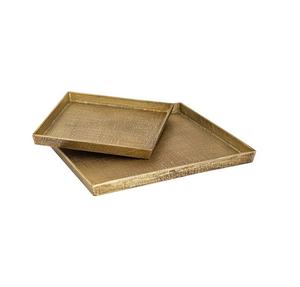 Bandejas de madera para servir con asa para cocina Bandeja de servicio con forma de triángulo de diseño elegante de alta calidad con asas en venta - Product Image 2