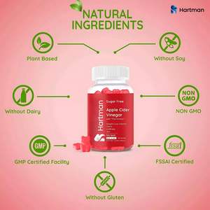 ACV Gummies for Adults Natural Ingredients with Essential Vitamins for Gut Health Detox Digestion - Product Image 2