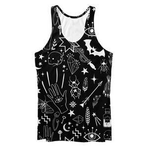 Débardeurs de sport côtelés personnalisés à sublimation, tendance, pour garçons, séchage rapide, respirants, pour l'entraînement - Product Image 1