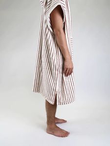 Hooded Surf Poncho <b>Changing</b> <b>Robe</b> Swimming Pool Change <b>Beach</b> Towel 100% Organic Cotton Sporty Long Sleeve - Product Image 4