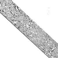 Billette vierge de damas faite à la main, forgée à la main, billette vierge en acier de damas pour la fabrication de couteaux