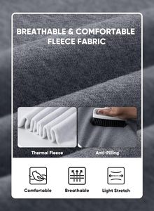 Ensemble survêtement en molleton de coton personnalisé 380GSM pour homme, sweat à capuche zippé et pantalon de jogging, couleur blanche unie, broderie, vêtements de sport d'hiver de qualité supérieure - Product Image 5