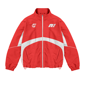 Chándal Deportivo Personalizado de Invierno para Hombre, Talla Grande, Estampado, Rojo y Negro, Dos Piezas, para Entrenamiento, Gimnasio, Ropa Deportiva, 100% Nailon, Ligero - Product Image 1