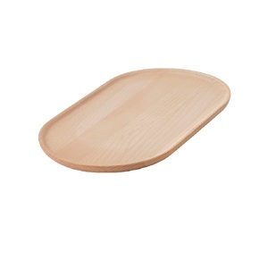Plateau de conservation des aliments assiette de service en bois massif plateau à Dessert rustique café thé plat plateaux en bois servant - Product Image 3