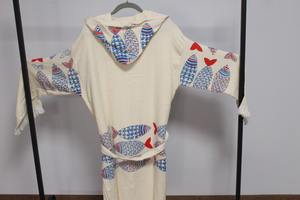 Super Luxury <b>Turkish</b> Muslin Fabric Bathrobe Suitable for Beach Home Hotel Sauna Use Printed Soft Quick Drying Hooded Washable - Product Image 4