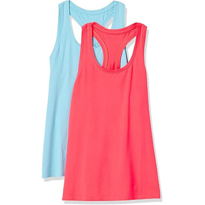 breathable stretch cotton spandex gym women <b>sleeveless</b> fitness workout tank <b>top</b> - Product Image 5