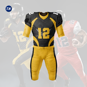 Conjunto de Uniforme de Fútbol Americano para Hombre, Personalizado con Nombre de Equipo y Marca, Impresión 3D, 100% Poliéster, Transpirable, de Secado Rápido, Tallas Grandes - Product Image 5