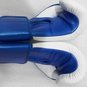 2025 guantes de boxeo de combate hechos a medida cuero genuino de alta calidad para adultos Impresión de logotipo personalizado al por mayor para uso en exteriores - Product Image 6