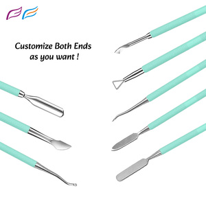 Outils professionnels de nail art en gros : Repousse-cuticules en acier inoxydable, couleur et emballage personnalisés par Bahasa Pro - Product Image 4