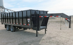 Buy 8x16 dump trailer for sale 8x16 Gooseneck Telescopic I-Beam Dump Trailer 4FT High Sides Dual 7000LB Axles 14000 GVWR Heavy - Product Image 2