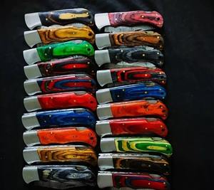 มีดพับสำหรับล่าสัตว์ทำจากเหล็กดามัสกัสจำนวน20ชิ้นมีดโบวี่เกรดแบบทำมือของขวัญที่ยอดเยี่ยมสำหรับเพื่อน - Product Image 6