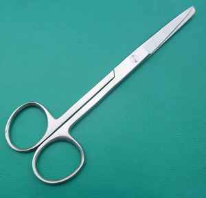 กรรไกรสเตนเลสขนาด4.5นิ้วสำหรับปฏิบัติการตัดด้วยมือความแม่นยำเครื่องมือผ่าตัดสัตวแพทย์รักษาอาการปวดหกเหลี่ยม - Product Image 2