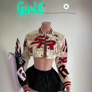 Vestes Letterman personnalisées imprimées en 3D pour femmes Vente en gros Veste universitaire coupe-vent Fabricant de vestes universitaires OEM - Product Image 6