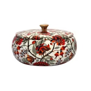 Brown Stainless Steel Classic Insulated Hot Pot Storage Casserole <b>Dish</b> with Chapati Box and Rice Box for Home Kitchen Restaurant - Product Image 3