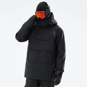 Vestes de ski et de snowboard à capuche et fermeture éclair de grande taille, qualité supérieure, imperméables, coupe-vent, respirantes, 10 000 mm pour hommes - Product Image 2