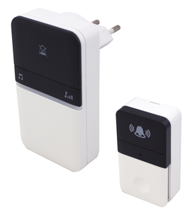 กริ่งประตูไร้สาย Kinetic 16 เสียงเรียกเข้า ระยะ 100 เมตร IP44 (GSC 104000002) (บรรจุภัณฑ์แบบพลาสติกใส) - Product Image 1