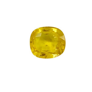 Cabujón facetado ovalado sin tratar suelto de corte de piedras preciosas de zafiro amarillo certificado Natural de alta calidad - Product Image 1