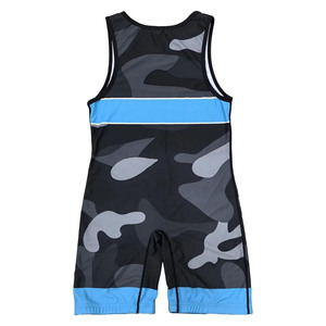 Combinaison de lutte personnalisée pour femmes, en spandex et polyester, séchage rapide, uniforme de lutte une pièce, impression par transfert thermique - Product Image 2