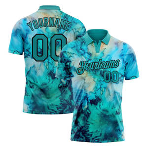 Polo de golf avec logo personnalisé chemise de travail imprimée à séchage rapide sublimation en polyester uni polo de golf uniforme vierge pour hommes - Product Image 4