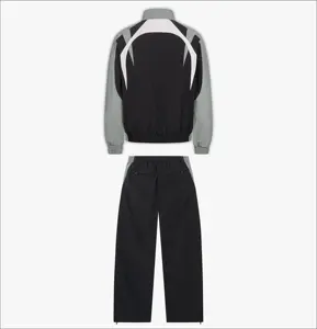 Chaqueta cortavientos de nailon 2026 de alta calidad, conjunto de chándal, pantalones de chándal, conjunto de chaqueta, chándales cortavientos para hombres con malla Linin - Product Image 5