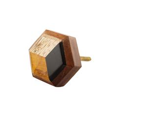 Cajón de armario de cocina de madera y resina de forma cuadrada redonda hecha a mano tamaño de forma de Color personalizado artículo hecho en India - Product Image 6