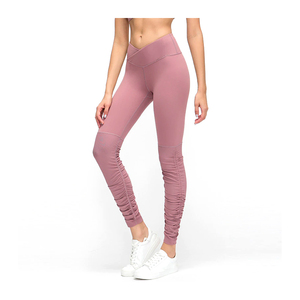 Ropa deportiva personalizada ropa de gimnasio mujeres cuello redondo Tops Fitness entrenamiento activo Leggings correr Yoga conjuntos para mujeres - Product Image 3