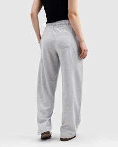Women Clothing Custom 500 Gsm 100% Cotton Sweatpants Grey Baggy Blank French Terry Sweat Pants Straight Leg Joggers for Women - Product Image 6