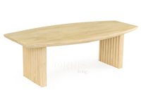 Table à manger en bois rectangulaire, bois massif, finition élégante, pieds robustes, fabrication artisanale, design contemporain, élégance moderne intemporelle