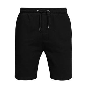 Precio barato de los hombres 100% algodón patrón sólido pantalones cortos de verano cordón elástico gimnasio Jogging Joggers - Product Image 1