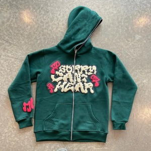 Sudadera con capucha y cremallera completa para hombre, logotipo personalizado, algodón, estampado de felpa francesa, alta calidad, peso pesado, Vintage, lavado con ácido, sudadera con cremallera - Product Image 3