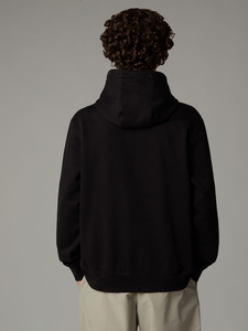 Custom Private Label Men Premium Pullover Hoodi Design Your Own Over Heavy Cotton Terry Fleece Hoodie In Black Color - Product Image 2