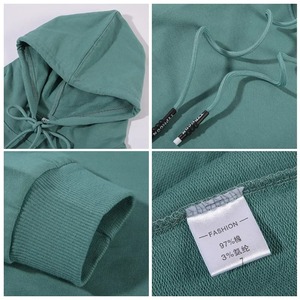 เสื้อสเวตเชิ้ตผู้หญิง ผ้าฝ้าย ระบายอากาศได้ดี มีฮู้ด ใส่ได้ทุกฤดู หลายสี ทรงหลวม ไซส์ใหญ่ - Product Image 6