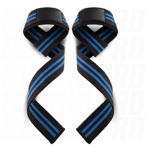 OEM Custom Logo Lifting Wrist Straps for Weightlifting Gym Deadlift Workout Cotton Padded Wrist Support Straps for Men <b>Women</b> - Product Image 5