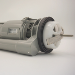 Usine directe 1 pièce personnalisé gris robinet de chasse d'eau sortie inférieure ABS plastique et caoutchouc matériel pour salle de bain - Product Image 1