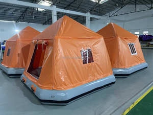 <span class=keywords><strong>Camping</strong></span> <span class=keywords><strong>aquatique</strong></span> de style nouveau: radeau gonflable de bateau-maison de 2.5m avec tente flottante - Product Image 2