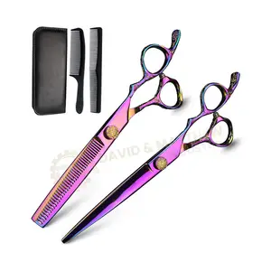 Professional Hair Cutting And Thinning Scissors Set Stainless Steel Hairdressing Salon Barber Kit