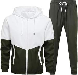 Conjunto Deportivo Informal de Invierno con Capucha, Pantalones Deportivos Acampanados, Conjuntos de Sudadera con Capucha, Color Sólido, 100% Algodón, Transpirable, Cortavientos, Chándal 2026 - Product Image 1