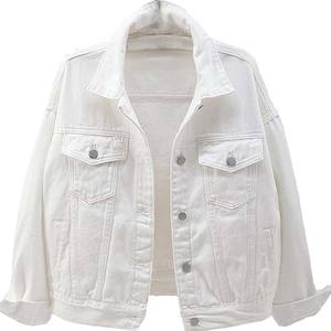 Chaquetas Vaqueras de Motociclista para Mujer al por Mayor, Personalizadas, Casuales, con Botones, Extra Grandes, Ecológicas, Resistentes al Viento, Tejidas, con Logotipo y Color Personalizados - Product Image 1