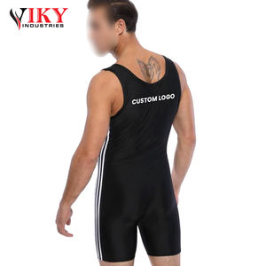 Wrestling <b>Suits</b> Black White Color New Arrival Customized Made Highest Quality Best Soft Touch Wrestling <b>Suits</b> - Product Image 5