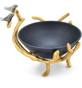 Cuenco de Metal Hecho a Mano con Diseño Floral, Ecológico, Florero Transparente para Centro de Mesa, Duradero, Libre de Plomo, Apto para Lavavajillas - Product Image 2