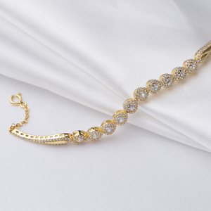 White CZ Stone Heart Design Sterling <b>Silver</b> <b>Charm</b> <b>Bracelet</b> Wholesale Handmade 925 Sterling <b>Silver</b> Jewelry - Product Image 3