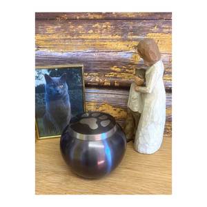 Urna grande de alta calidad color púrpura cristiano con diseño de flores Urne Funeralize Adulte Urna de aluminio para urna Cristiana Familiar - Product Image 5