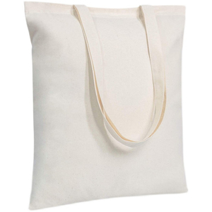 Bolsas de algodón 100% en blanco recicladas ecológicas impresas personalizadas para comprar bolsa de lona de algodón orgánico liso con logotipo - Product Image 1