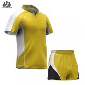 Ensemble maillot et short de rugby - Respirant, 100% polyester, uniforme sportif d'équipe |   Commandes en gros OEM - Product Image 5