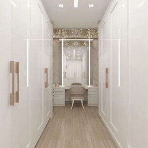 Armarios de armario OEM, tablero de panel MDF, madera acrílica, armarios multicolores modulares brillantes modernos para mascotas con cubierta acrílica - Product Image 6