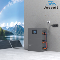 Sistem Surya Balkon Terbarukan ON/OFF Grid Inverter Kompak 2400W dan Baterai yang Dapat Ditumpuk Kit Panel Tenaga Surya DIY All-in-one