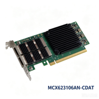 Adaptateur Ethernet Mellanox MCX623106AN-CDAT Connect X-6 Dx 1 Gbit/s double port QSFP56 PCIe 4.0 pour IA, HPC, Cloud et Données d'entreprise