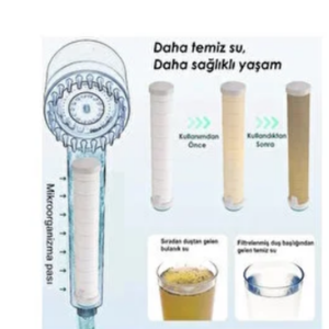 หัวฝักบัวนวดแรงดันสูง 3 ฟังก์ชั่น พร้อมปุ่มสตาร์ท-สต็อปและตัวกรอง - Product Image 4