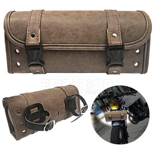 Custom Heavy-duty Motorcycle Bike-<b>Kit</b> <b>Roll</b>-Up Leather Tool Bags For Sale - Product Image 5